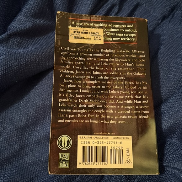 Lucas Books Star Wars Legacy of The Force Bloodlines paperback book (380 pages) - Picture 3 of 7